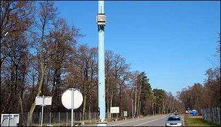 RFID Interrogator on roadside pole